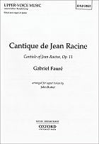 Cantique de Jean Racine SSAA choral sheet music cover